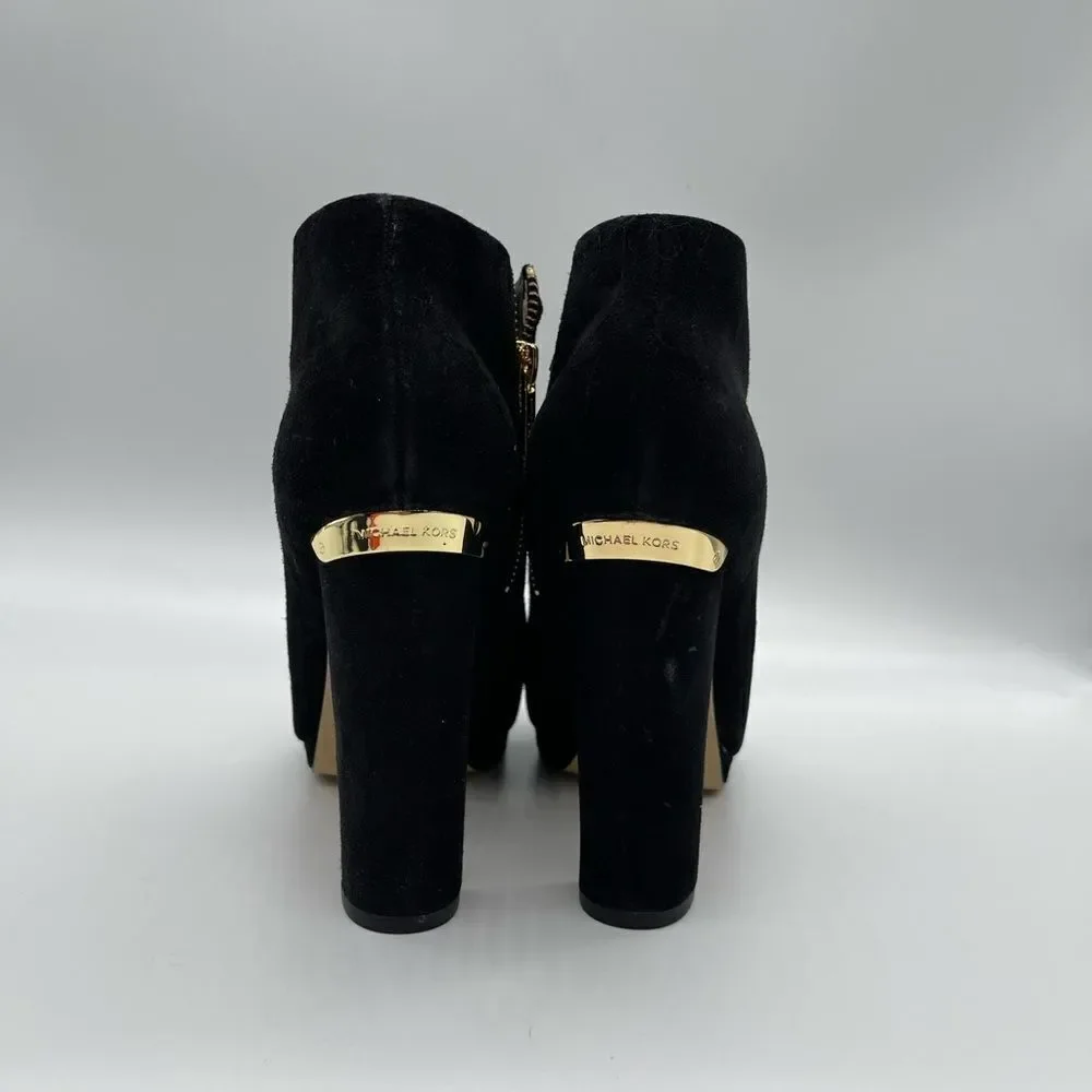 Michael Michael Kors Haven Bootie Leather Suede size 7.5